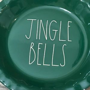 RAE DUNN Elongated JINGLE BELLS Pie Plate
